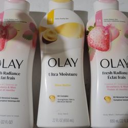 Bundle Of 3 OLAY BODYWASH (22oz BOTTLES) FOR $15/$15 POR LOS 3