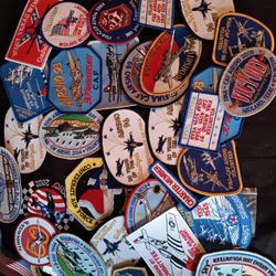 Old fighter airplane patches