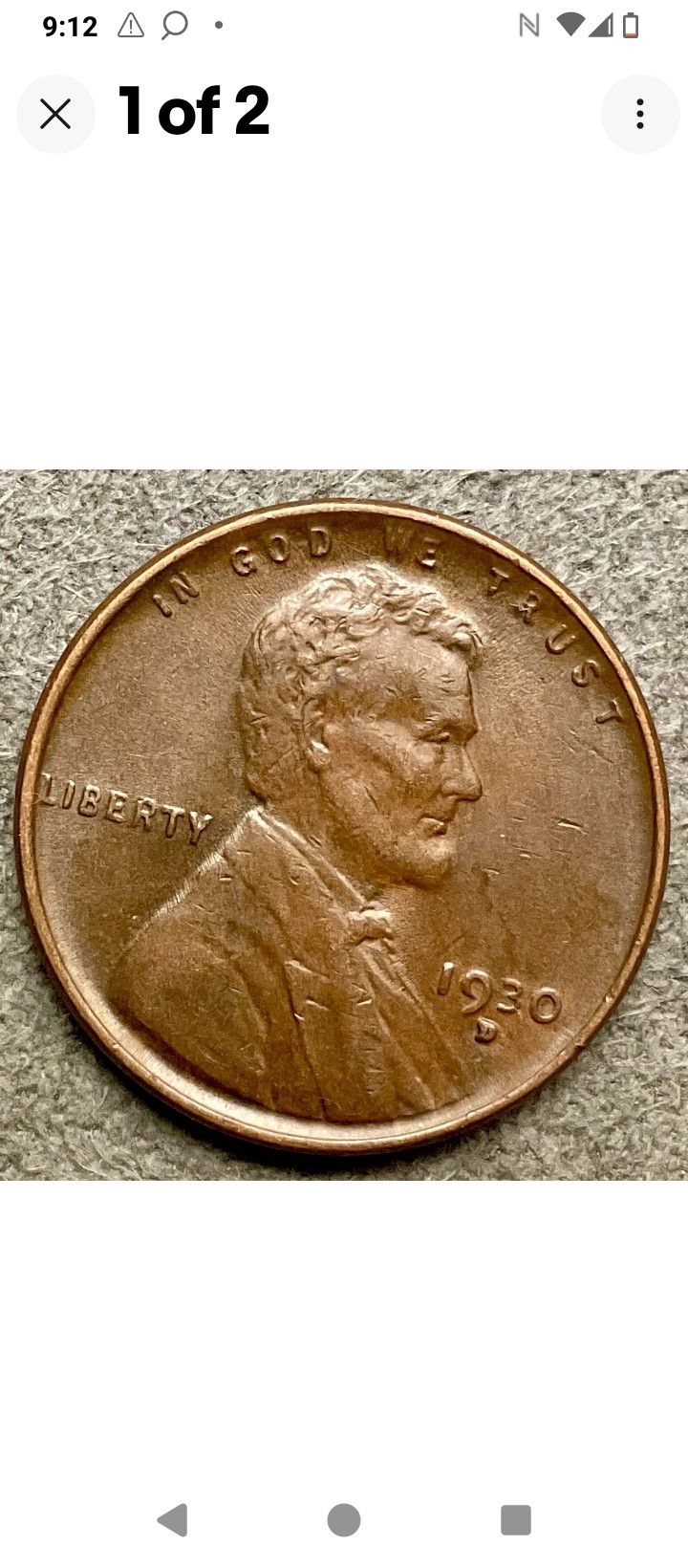 AU 1930-D LINCOLN WHEAT PENNY 