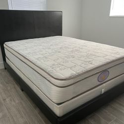 New Queen Mattress And Box Spring 2 Pc Bed Frame Is Not Included 