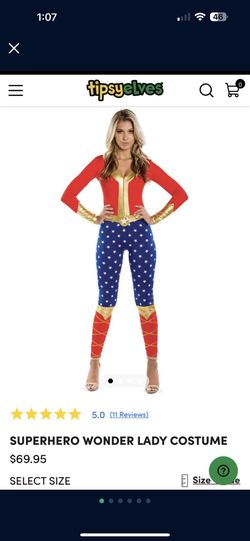 Superhero Wonder Lady Costume