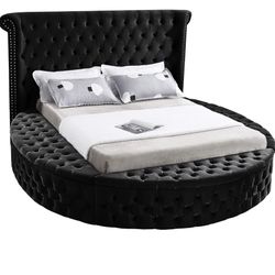 Velvet Queen Bed Frame With Storage