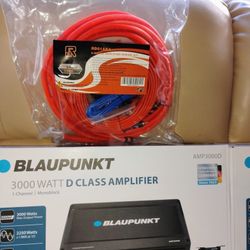 Amplifier 3000 Watts And 4 Gauge Wire Kit 