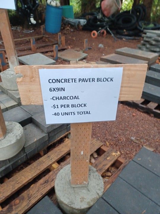 Concrete Paver Block 6inx9in 