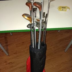 Golf Club With Bag And Balls