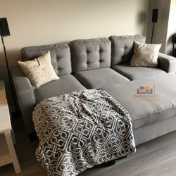 Brand New Sectional Sofa Couch With Ottoman (sleeper Sofa)