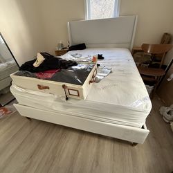 Queen, Linen, Bed Frame