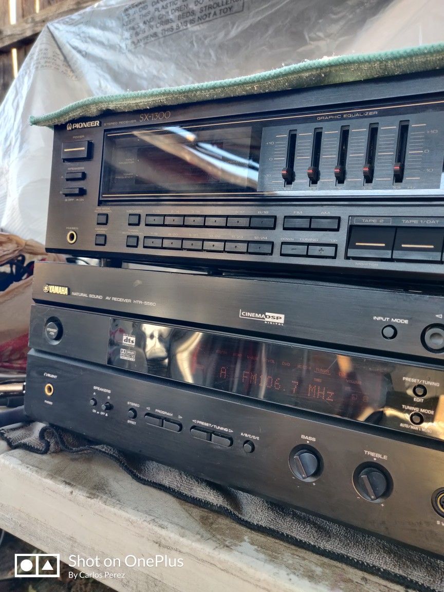 CINEMA DSP Digital  Av Receiver Htr -5560 Yamaha, PIONEER Stereo Receiver SX-1300