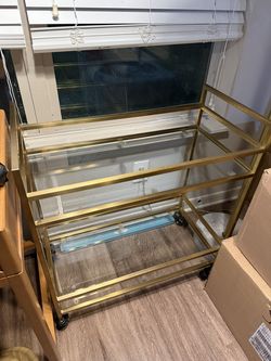IKEA Bronze Bar Cart