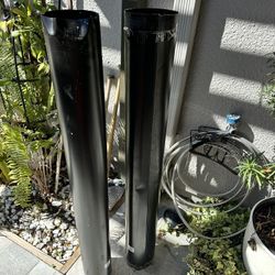 2 Stovepipes Furnace Pipes 6" x 48"! New!