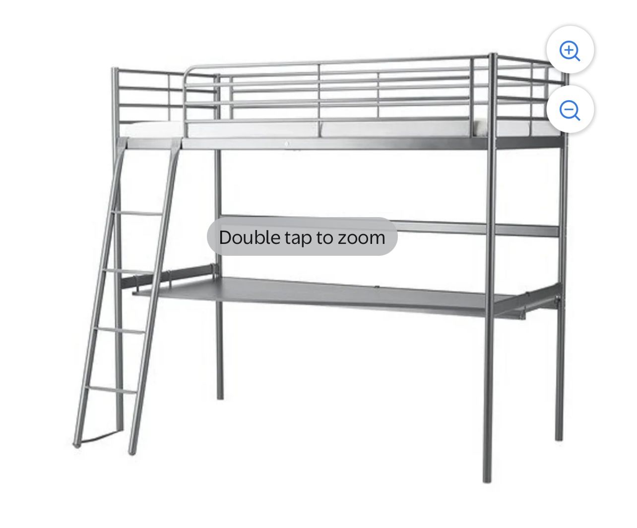 Ikea Loft Bed w/ Desk + Mattress I CAN DELIVER - Ikea Svarta