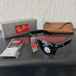 Ray Bans Wayfarer 54mm Polarized RB2140 NEW COMPLETE