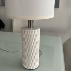 Beautiful Contemporary Off White Lamp - New!!!