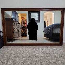 Vintage Wooden Mirror