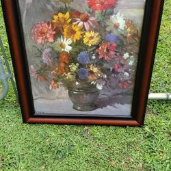22.5 X 28.5 Nicely Framed Still Life Print R.Colao
