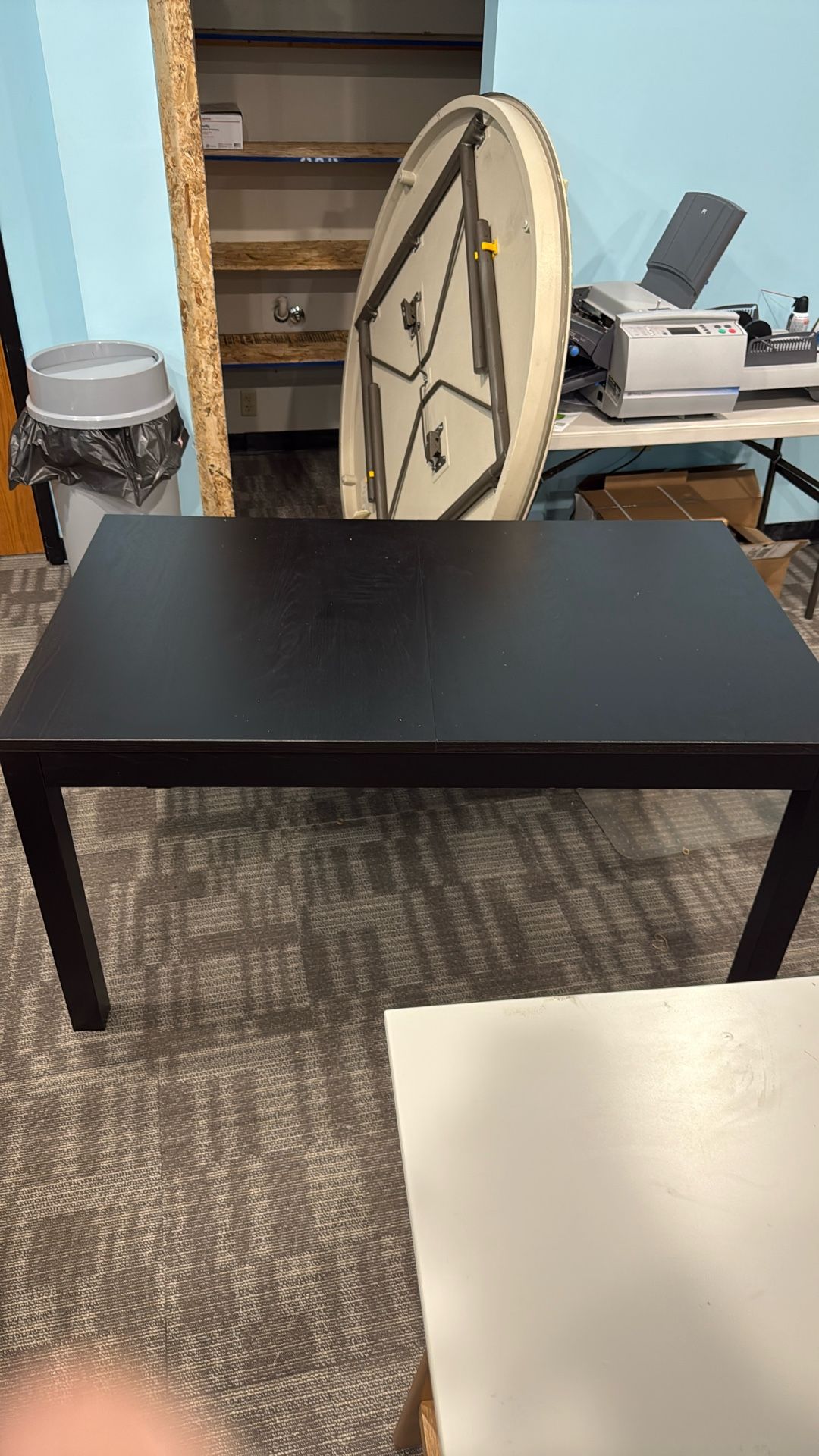 Black Table With Two Leafs