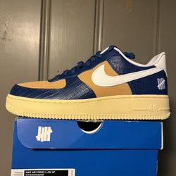 Nike Air Force one “Undefeated” size(9.5). In Mens. DS(New). Factory laced. $110. Cash. Trades Welcome. Retail value $120. Deals and steals!! Tap in. 