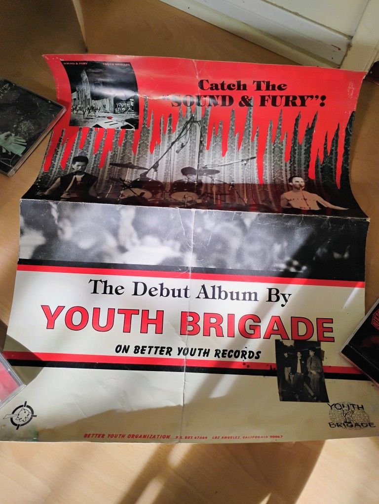 Youth Brigade Poster 1980's Punk Original