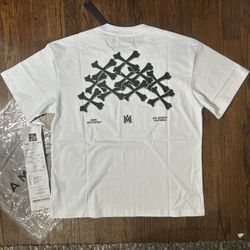 Amiri Bones Stacked Tee White