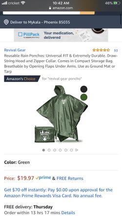Rain jacket poncho