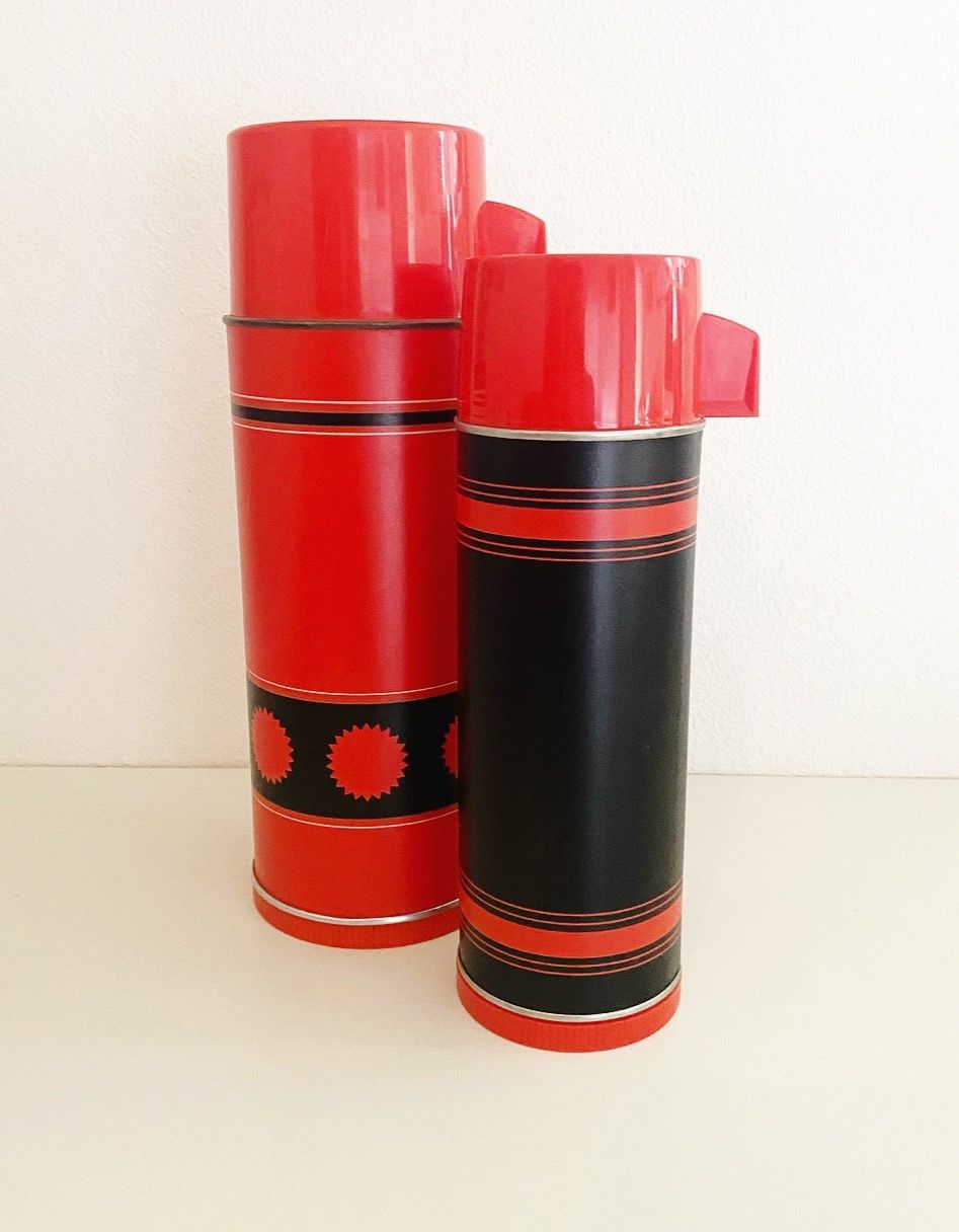 Vintage Aladdin Economy #43 B & Topsall #3350 Thermos Set