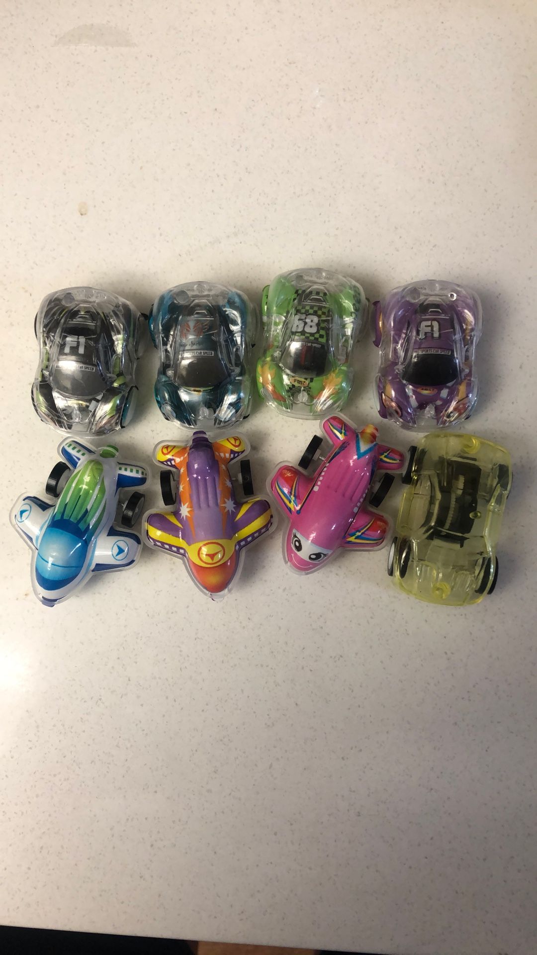 Plastic Pull Back Cars And Planes Includes All