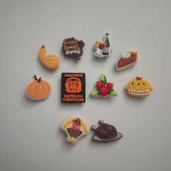Thanksgiving Day Croc Charms 