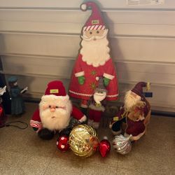 Santa Claus Wooden Yard Sign