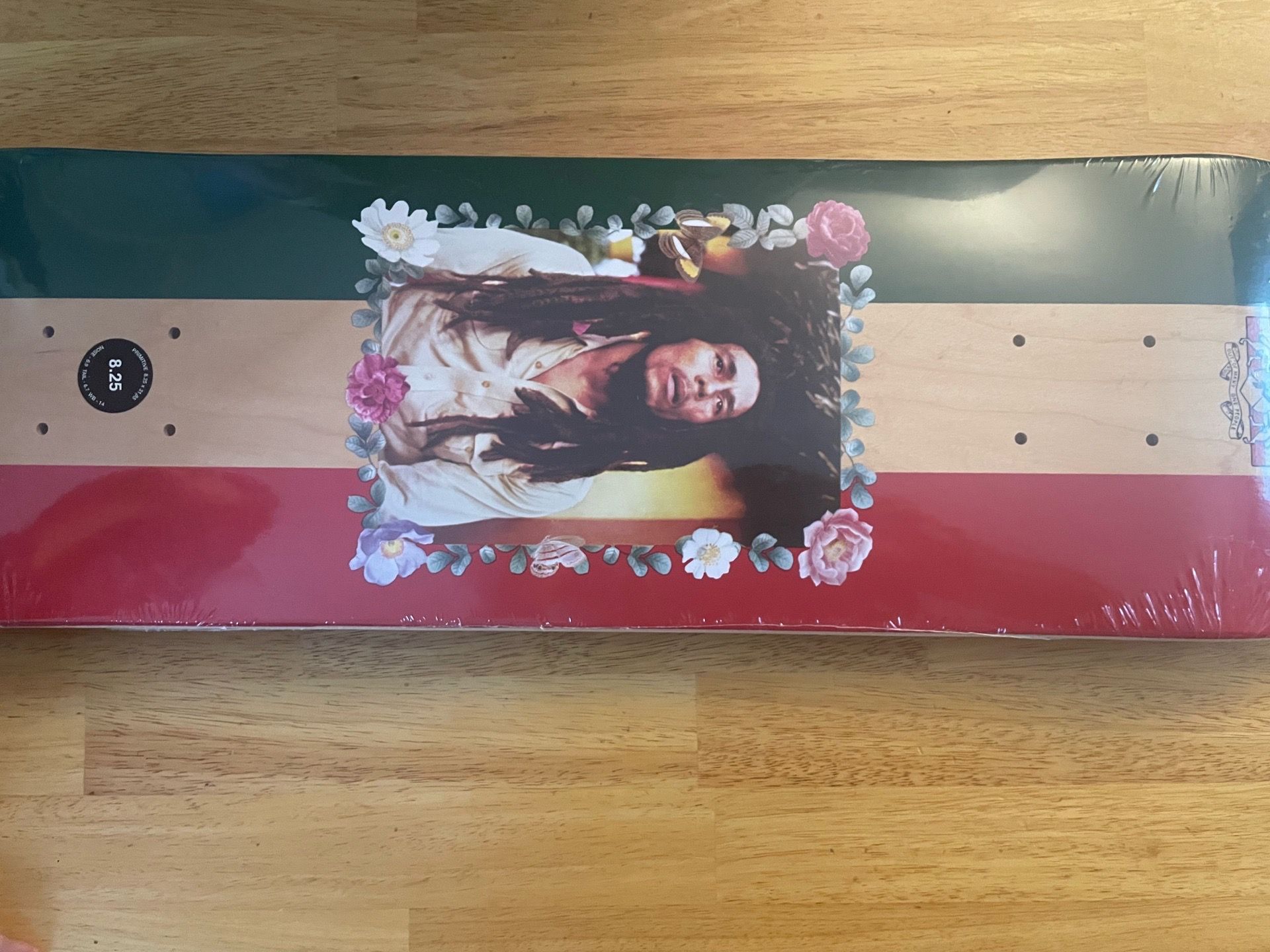 Bob Marley skate deck size 8.25