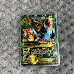 Mega M Houndoom EX 154/162 Breakthrough Full Art Holo Pokemon Card