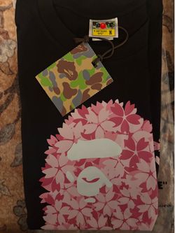 Bape pink blossom tee