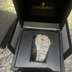 VVS1 Moissanite 2 Tone AP (passes Testers)