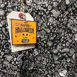 Halloween Skeleton Paisley Style High End Rugby Brand Custom Button Up Shirt With Custom Details 