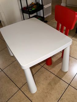 IKEA Mammut table and chair