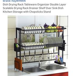 Haywhkn New Adjustable Dish Drying Rack For Above Sink