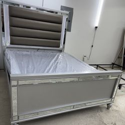 New Queen LED Bed 