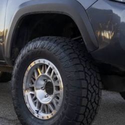 On-Sale RACELINE 17x9 6x139.7 8x165.1 Wheels & 33x12.50-17 Or 285-70-17 Tires  (We Finance)