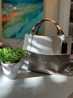 Coach leather handbag