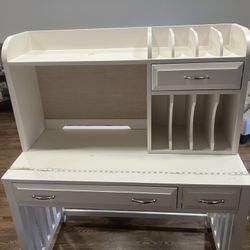 White desk Good For Teen Or College Student 