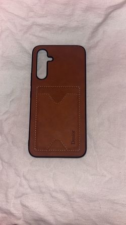 Denior Brown Leather Phone Case with Card Slot