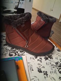 Wine SIDE Zip Comfy Boots