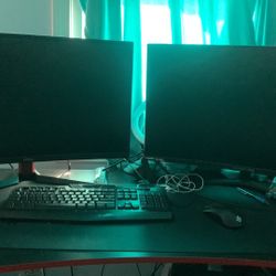 Monitors And desk