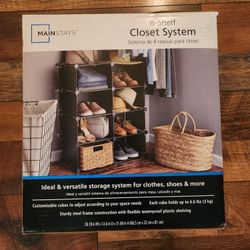 8 Shelf Closet System