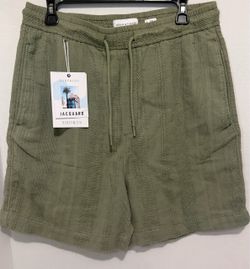 Denim & Flower Jacquard Shorts size L new with tags