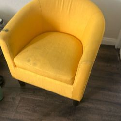 Small Single Chair And Foot Rest 