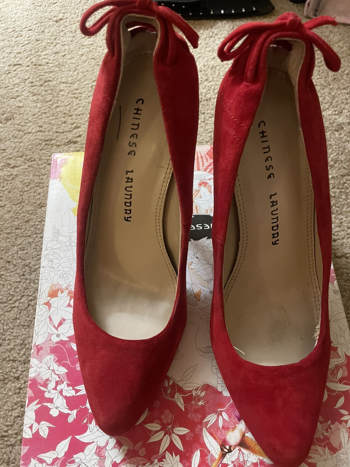Chinese Laundry Red Heels Size 7
