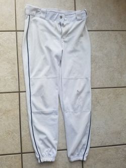 Russell Youth Large White Baseball Pants Elastic Bottom