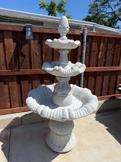 Concrete Water Fountain 6'2" Tall