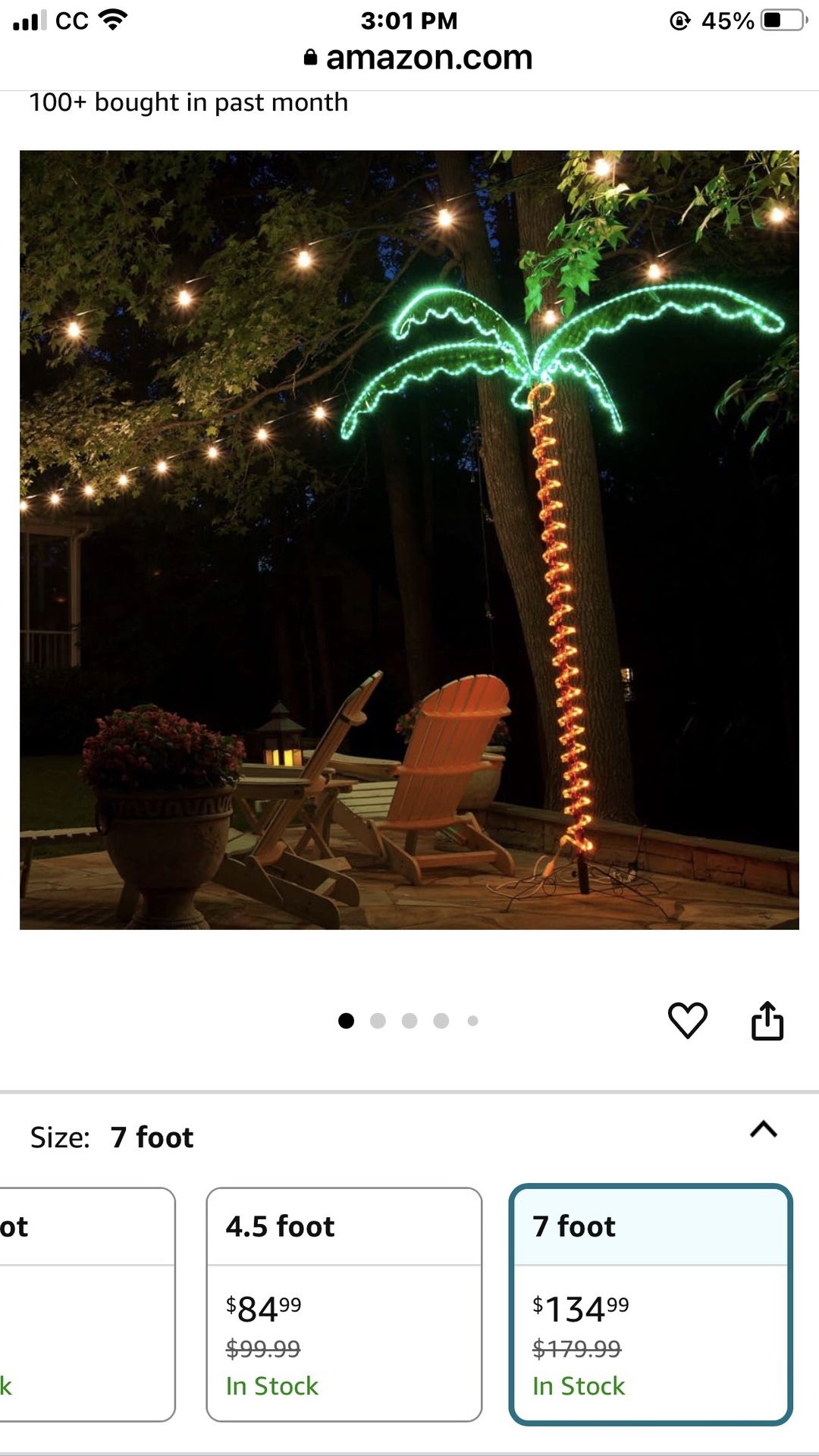 6 Ft Holographic Lighted Palm Tree New In Box,All Products : American Fashion Style Bags On Sale