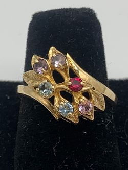 Gold Mothers ring #16674